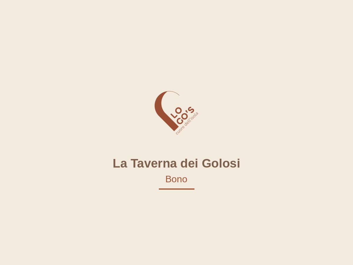 La Taverna dei Golosi — Bono